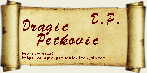 Dragić Petković vizit kartica